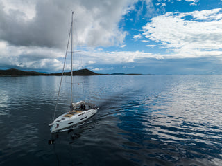 Spiegelglattes Wasser Bei Fahrt Zu Kornaten Auf Hanse 510 Tropea Bei Hochsee Skipper Training Meilentoern In Kroatien