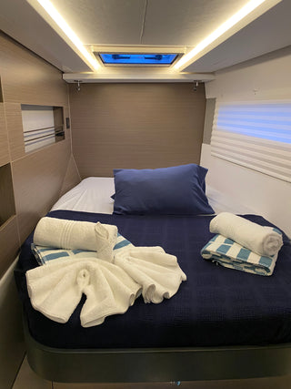 Einzelkabine (Bug) Katamaran Leopard 45 Meilentörn Karibik