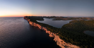 Sonnenuntergang Talsascica Und Kornaten Nationalpark Von Oben Über Uvala Mir Bei Hochsee Skipper Training Meilentoern In Kroatien