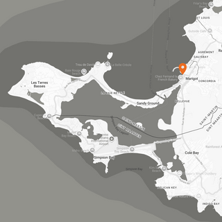 Lagoo Hochseeschule Standort St. Martin Karibik - The Moorings Karte